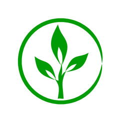 natural or organic food product label icon