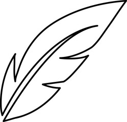 Feather icon trendy design template on white background..eps