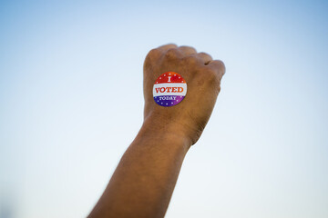 Woman Of Color Declaring Her Intention To Vote