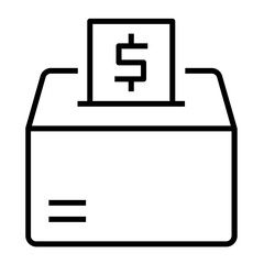 Icon Charity With Style Outline