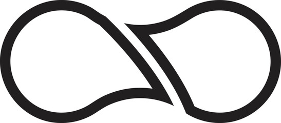 Abstract overlapping circle logo illustration in trendy and minimal style