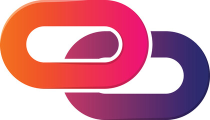 Abstract Link logo illustration in trendy and minimal style