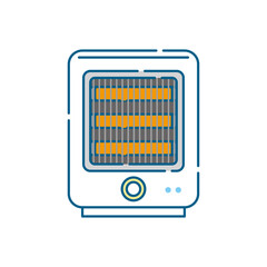 電気ストーブのイラスト