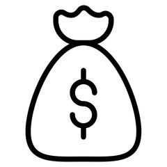 money line icon black color