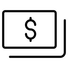money line icon black color