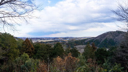 小倉城跡からの景色／埼玉県比企郡ときがわ町【比企城館跡群・国指定史跡】