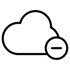 cloud delete icon