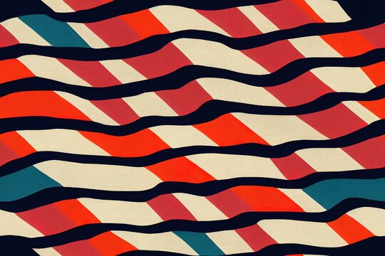 Abstract seamless USA colors grunge pattern. American flag repeats print.