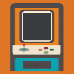 retro game controller arcade pixel art