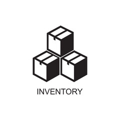inventory icon , logistic icon vector - obrazy, fototapety, plakaty