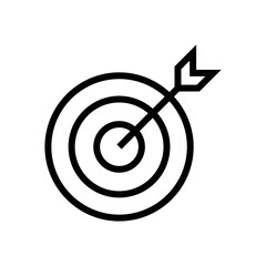 Aim goal vector icon symbol design