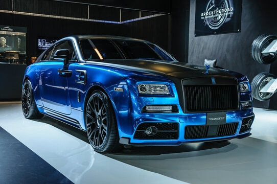 FRANKFURT - SEPT 2015: MANSORY BLEURION Rolls-Royce Wraith prese