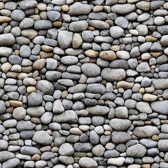 Stone wall texture Seamless background with different sized stones Digital illustration