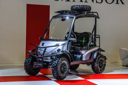 FRANKFURT - SEPT 2015: golf buggy mansory presented at IAA Inter