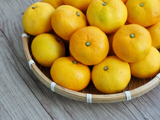 신선한 유기농 과일 귤