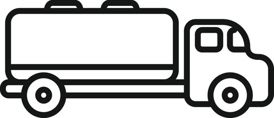 Airplane tank truck icon outline vector. Ground airport. Support aircraft