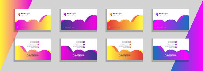 Creative and modern business card template	
