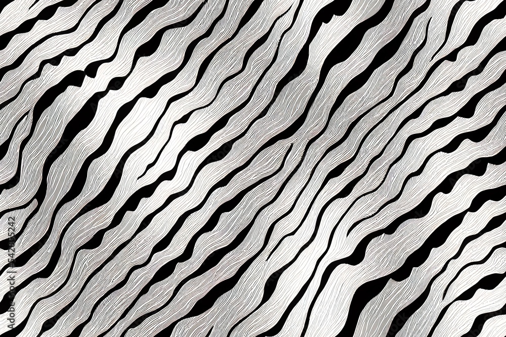 Aufkleber hand drawn seamless pattern of zebra print detail skin of zebra realistic zebra pattern