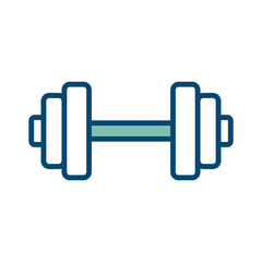 barbell icon vector design template in white background