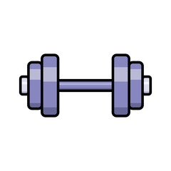 barbell icon vector design template in white background