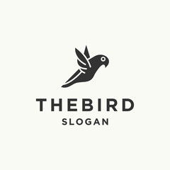 Bird logo icon design template 