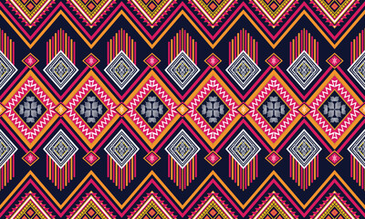 Geometric ethnic pattern for background,fabric,wrapping,clothing,wallpaper,Batik,carpet,embroidery style.