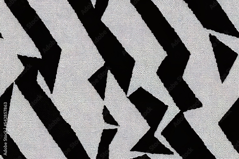 Poster the pixels are scattered, dissolve. pixel gradient speed seamless pattern. black and white abstract 