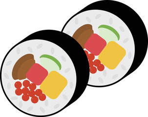 巻き寿司のアイコン
