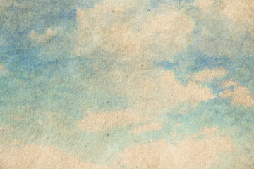 vintage watercolor clouds