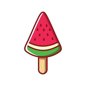 Watermelon popsicle