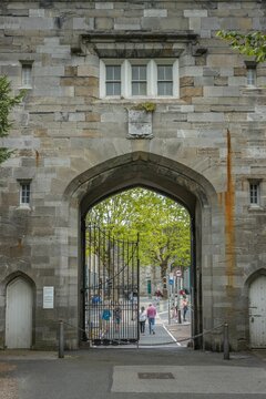 View Of Gates Of Irish Museum Of Modern Art In Dublin