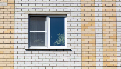 Window in a brick building