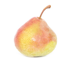 Ripe pear isolated on white background.