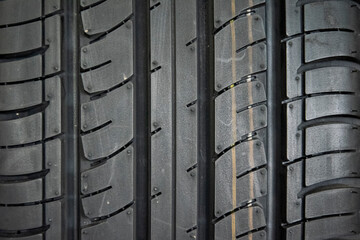 Car tire background, Tyre texture closeup background.