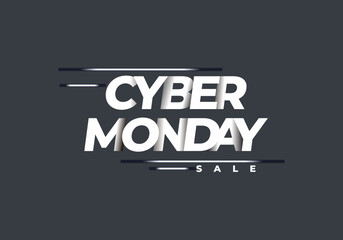 Obraz premium Cyber monday background celebrated on November 28.