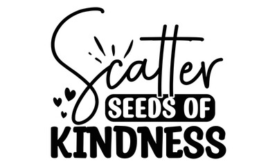 Naklejka premium Kindness SVG Design Template