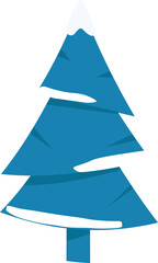 christmas tree on a blue background