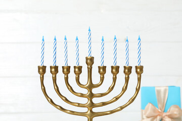 Сoncept of Jewish holiday, compositions for Hanukkah