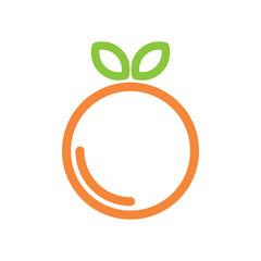 Logo design of organic fresh fruit