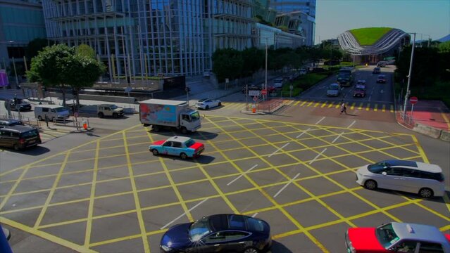 street view of hong kong central (time lapse)
