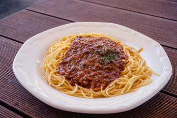 ミートソーススパゲティ