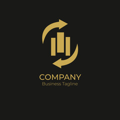 Logo Company Business Black Gold