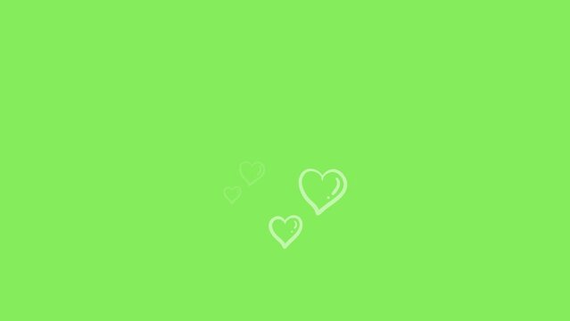 Heart in Hands Symbol, Love and Heart Sign Symbol on a Green Screen Background Represent a Korean Heart Sign Symbol. Korean Hand Sign