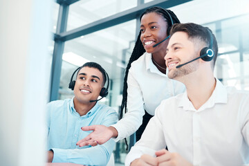 Call center, team and coaching mentor for telemarketing, customer service or sales at the office....