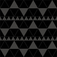 Modern minimal design | triangle black and white seamless pattern 