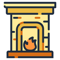 fireplace icon.
