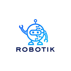 robotic technology logo design templates