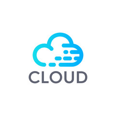 cloud and technology logo design templates