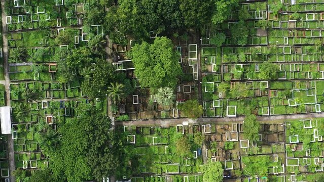 Muslims graveyard in Barisal, Bangladesh.