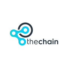 chain and technology logo design templates
